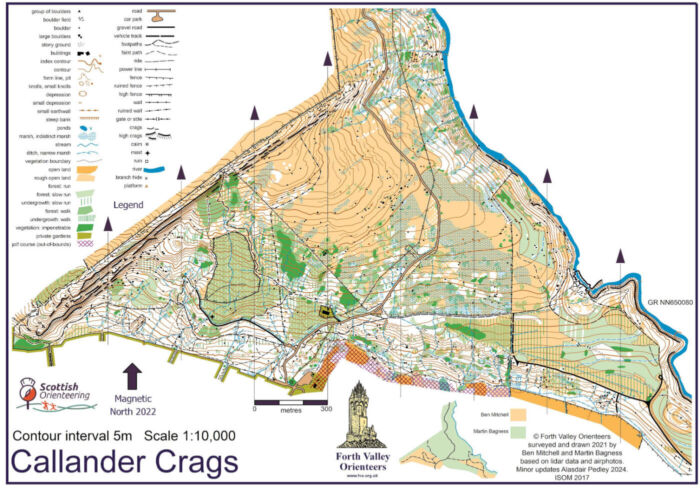 Callander Crags Map - Forth Valley Orienteers